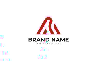 Letter A logo in Line art design