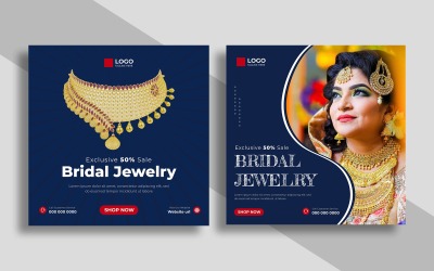 Modello di post Instagram per la vendita di gioielli Ver-1