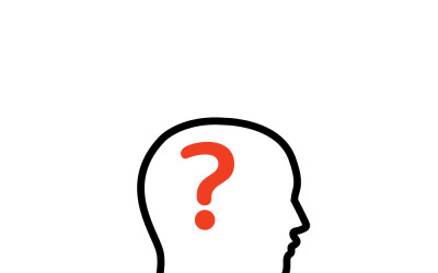 Fragezeichen-Hilfesymbol für UI- und Webdesign