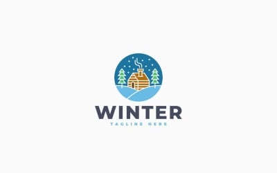 Diseño de plantilla de logotipo de Winter House