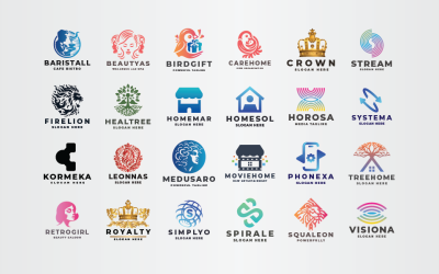24 All in One Logos Vector Template