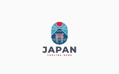 Japanese Land Logo Template Design