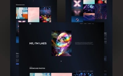 Laes - minimalistische HTML-sjabloon voor een fotografenportfolio