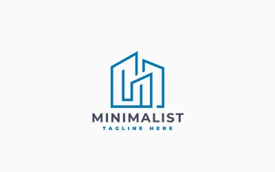 Minimalist Luxury House Logo Template Design