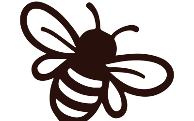A bold logo design featuring a Bee