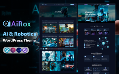 AiRox – WP-тема для агенції з рішень штучного інтелекту наступного покоління та технологій