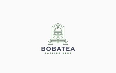 Boba Tea Logo Template Design