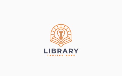 Bokbibliotekets logotypmalldesign
