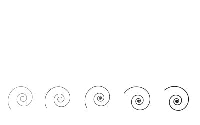 Faszinierende optische Täuschung: Spiralwirbel in Schwarz-Weiß