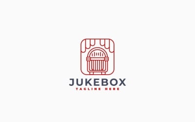 Retro Jukebox Logo Template Design