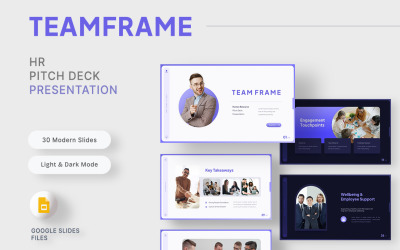 Teamframe - Modello di presentazione delle risorse umane per Google Slides