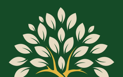 Twisted tree of life vector illustration