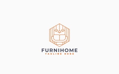 Furniture Home Interior Logo Template Design