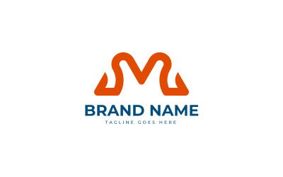 initial Letter M logo design