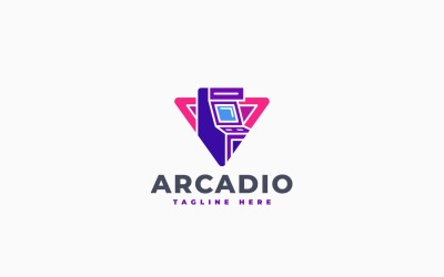 Projekt szablonu logo Arcade Center