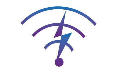 Illustrazione del modello di logo Wireless Energy