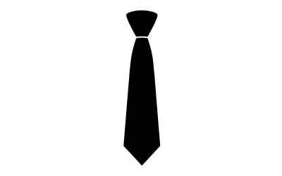 Elegante schwarze Seidenkrawatte für formelle Geschäfts- und Berufsanlässe, isoliert auf weißem Hintergrund