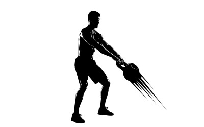 Futuristic athlete in motion suit throwing energy-charged orb isolated on white background