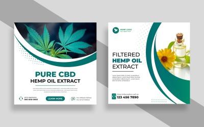 Hemp CBD Oil Social Media Post Banner Ver-1