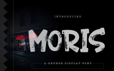 Moris A Grunge Display Font
