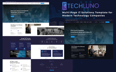 Techluno – Multipage IT and Software Company HTML Website Template