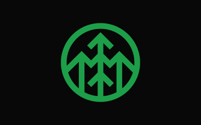 Trees Arrows Logo Template