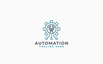 Automation Machine Logo Template Design