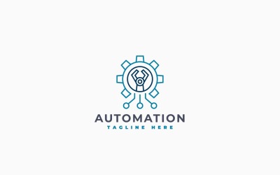 Automation Machine Logotypmalldesign