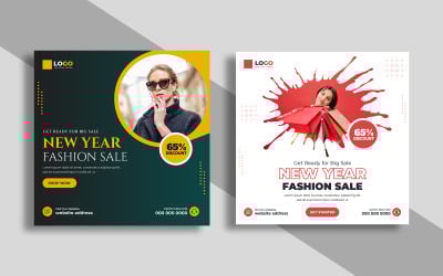 Moda İndirimi Sosyal Medya Gönderi Tasarımı Versiyon 4