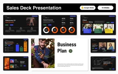 Google Slides-Vorlage für eine Verkaufspräsentation