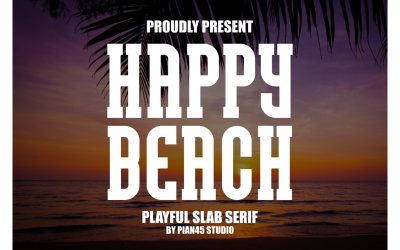 Happy Beach - Playful Slab Serif