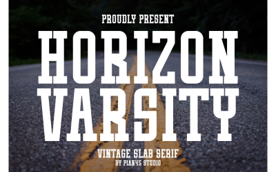 Horizon Varsity - Vintage Slab Serif