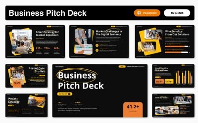 2026 Business Pitch Deck Powerpoint Template
