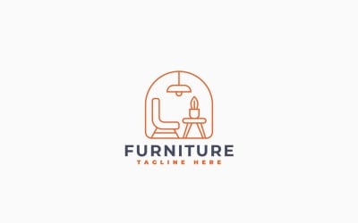 Modèle de logo minimaliste pour meubles