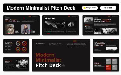 Modern Minimalist Pitch Deck Google Slides Template