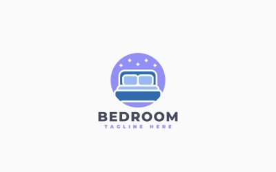 Simple Bedroom Logo Template Design