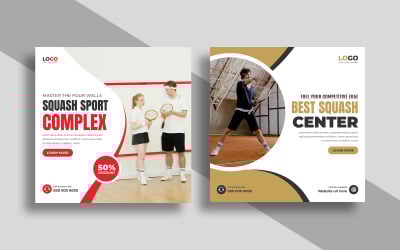 Vorlage für Social-Media-Posts zum Thema Squash (Version 1)