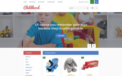 Childhood OpenCart-sjabloon