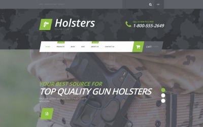 "Holsters Shopify Theme" Responsive Shopify Thema №55731