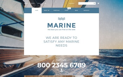 "Marine" Responsive WooCommerce Thema №55730