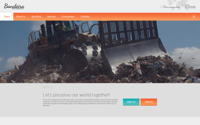 Modelo de site da Bandeira