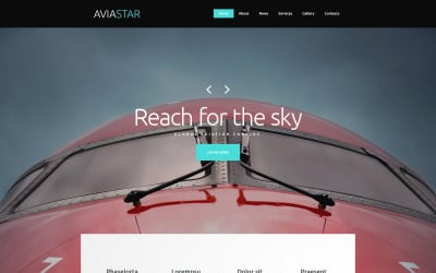 Plantilla de sitio web AviaStar