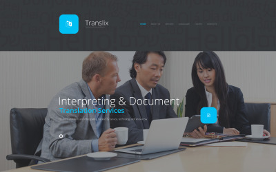 Plantilla de sitio web Translix