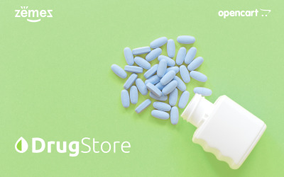 Шаблон OpenCart Drugster