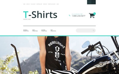 "T-Shirt Stock OpenCart Template" thème OpenCart adaptatif #55763