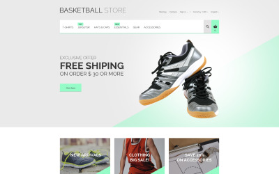 Tema De PrestaShop "Uniforme de Baloncesto" #55740