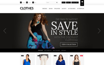 Thème PrestaShop de vêtements pour femmes grande taille