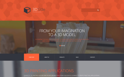 WordPress Theme namens "3D Side" #55771