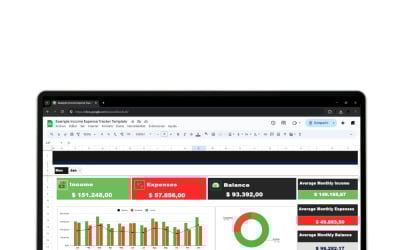 Income Expense Tracker Template Google Sheets Spreadsheet