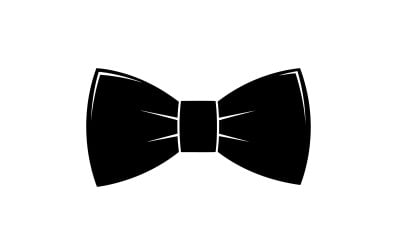 Elegant black silk bow tie for formal attire and sophisticated isolated on white background
